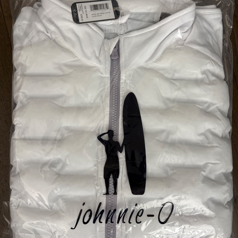 Johnnie-O Ziglar Vest Medium White NWT NEW IN BAG $258 Discontinued - Picture 3 of 6